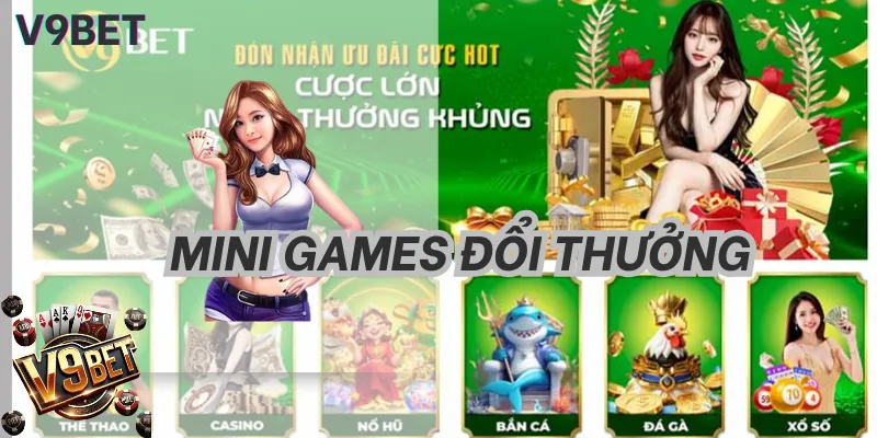 Mini Games V9BET | Trò Chơi Giải Trí Nhanh & Dễ Tham Gia 1 Danh mục mini games v9bet với lối chơi đơn giản và dễ tiếp cận.